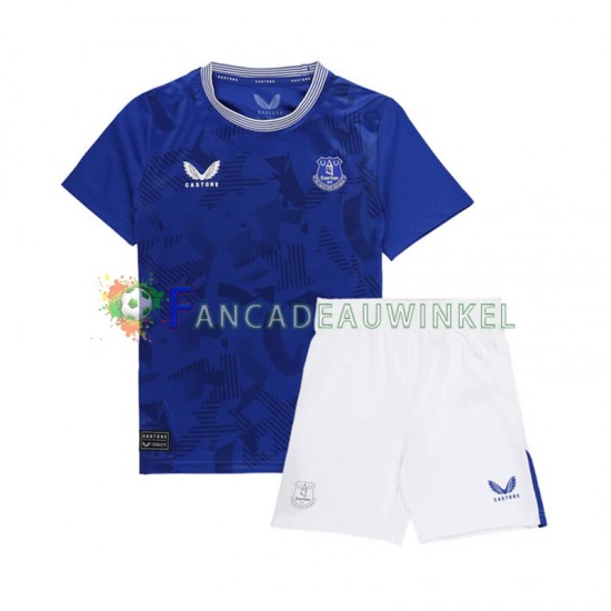 Everton Wedstrijdshirt met Korting Thuis Kind 2024-25 Korte Mouw