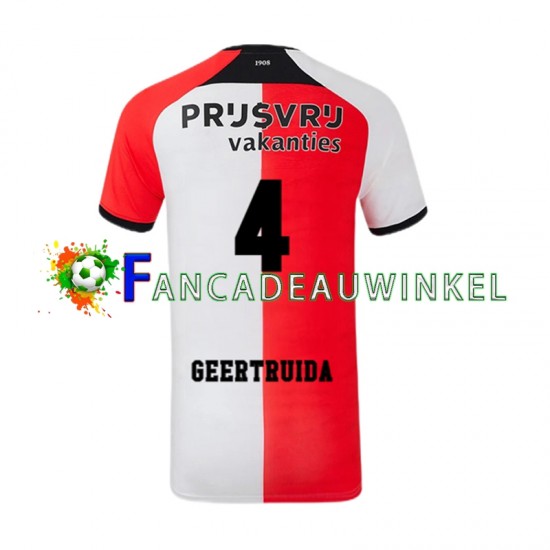 Feyenoord Rotterdam Wedstrijdshirt met Korting Lutsharel Geertruida 4 Thuis Heren 2024-25 Korte Mouw