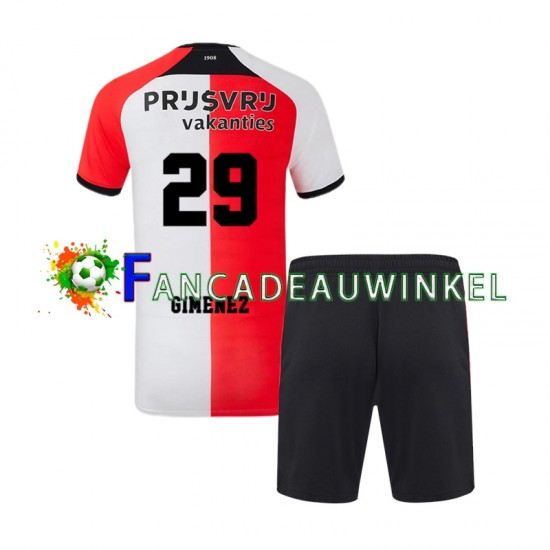 Feyenoord Rotterdam Wedstrijdshirt met Korting Santiago Gimenez 29 Thuis Kind 2024-25 Korte Mouw