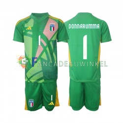 Italië Wedstrijdshirt met Korting Donnarumma 1 Keepersshirt Uit Kind EK 2024 Korte Mouw