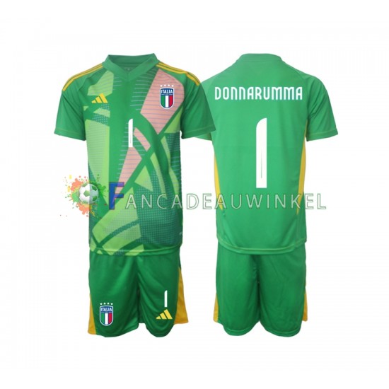 Italië Wedstrijdshirt met Korting Donnarumma 1 Keepersshirt Uit Kind EK 2024 Korte Mouw