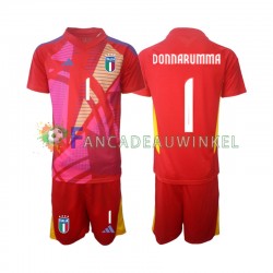 Italië Wedstrijdshirt met Korting Donnarumma 1 Keepersshirt 3rd Kind EK 2024 Korte Mouw