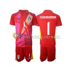 Italië Wedstrijdshirt met Korting Donnarumma 1 Keepersshirt 3rd Kind EK 2024 Korte Mouw
