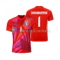 Italië Wedstrijdshirt met Korting Gianluigi Donnarumma 1 Keepersshirt 3rd Rood Heren EK 2024 Korte Mouw
