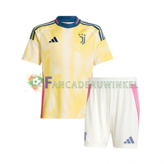 Juventus Wedstrijdshirt met Korting Uit Kind 2024-25 Korte Mouw