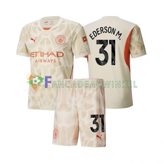 Manchester City Wedstrijdshirt met Korting Ederson Moraes 31 Keepersshirt 3rd Kind 2024-25 Korte Mouw