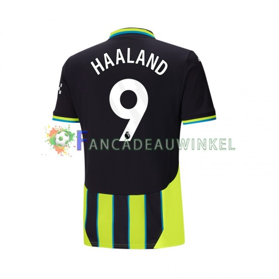 Manchester City Wedstrijdshirt met Korting Haaland 9 Uit Heren 2024-25 Korte Mouw