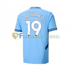 Manchester City Wedstrijdshirt met Korting Julian Alvarez 19 Thuis Heren 2024-25 Korte Mouw