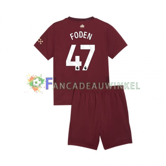 Manchester City Wedstrijdshirt met Korting Phil Foden 47 3rd Kind 2024-25 Korte Mouw