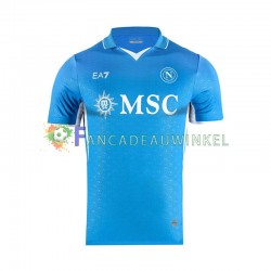 Napoli Wedstrijdshirt met Korting Thuis Heren 2024-25 Korte Mouw