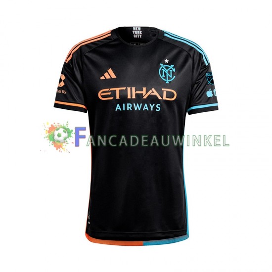 New York City Wedstrijdshirt met Korting FC Uit Heren 2024 Korte Mouw