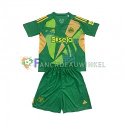 Newcastle United Wedstrijdshirt met Korting Keepersshirt Thuis Groente Kind 2024-25 Korte Mouw