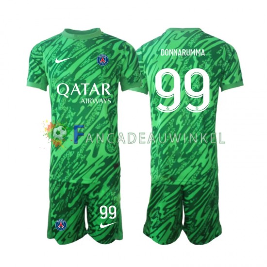 Paris Saint-Germain Wedstrijdshirt met Korting Gianluigi Donnarumma 99 Keepersshirt Uit Kind 2024-25 Korte Mouw