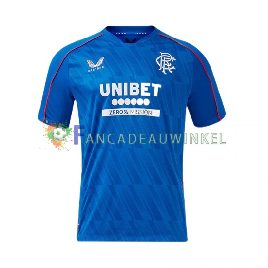 Rangers Wedstrijdshirt met Korting Thuis Heren 2024-25 Korte Mouw