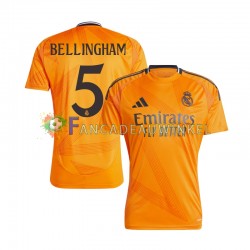 Real Madrid Wedstrijdshirt met Korting BELLINGHAM 5 Uit Heren 2024-25 Korte Mouw