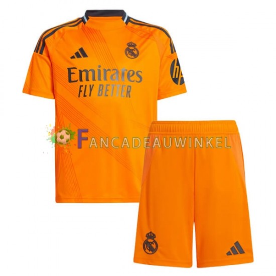 Real Madrid Wedstrijdshirt met Korting Uit Kind 2024-25 Korte Mouw