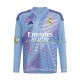 Real Madrid Wedstrijdshirt met Korting Keepersshirt Thuis Blauw Heren 2024-25 Lange Mouw