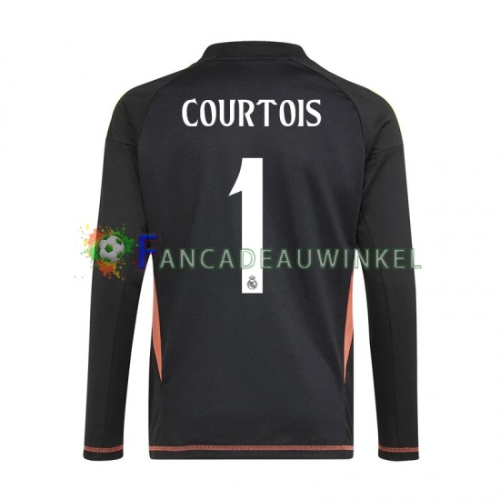 Real Madrid Wedstrijdshirt met Korting Thibaut Courtois 1 Keepersshirt Uit Heren 2024-25 Korte Mouw