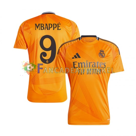 Real Madrid Wedstrijdshirt met Korting Mbappé 9 Uit Heren 2024-25 Korte Mouw