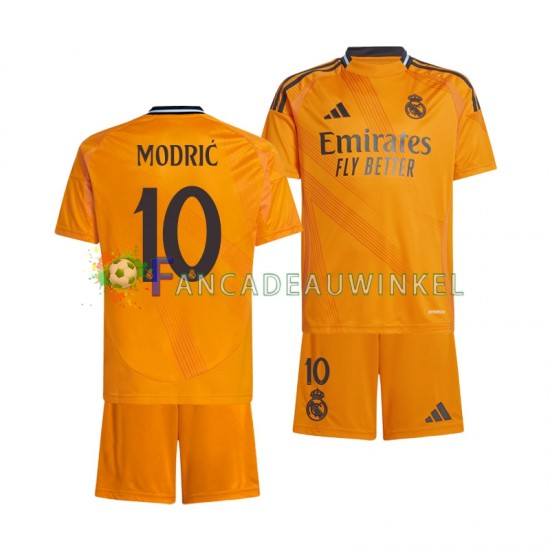 Real Madrid Wedstrijdshirt met Korting Modrić 10 Uit Kind 2024-25 Korte Mouw