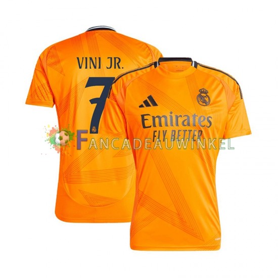 Real Madrid Wedstrijdshirt met Korting VINI JR 7 Uit Heren 2024-25 Korte Mouw