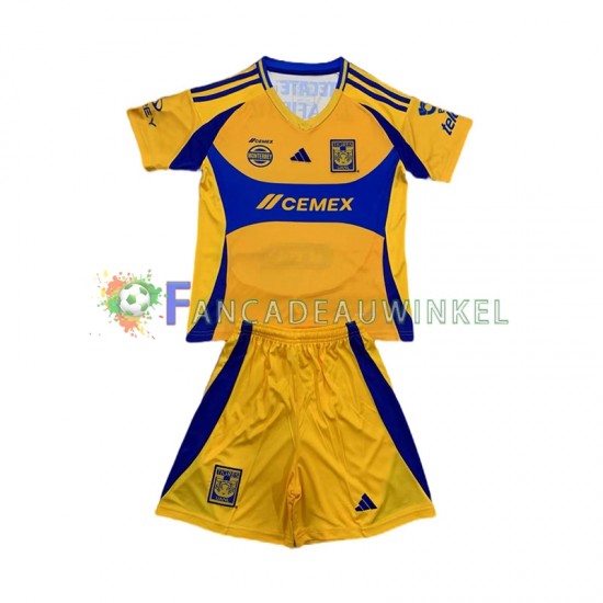 Tigres UANL Wedstrijdshirt met Korting Thuis Kind 2024-25 Korte Mouw