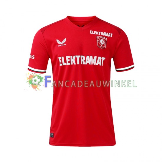 Twente Wedstrijdshirt met Korting Thuis Heren 2024-25 Korte Mouw