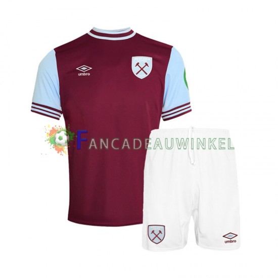 West Ham United Wedstrijdshirt met Korting Thuis Kind 2024-25 Korte Mouw