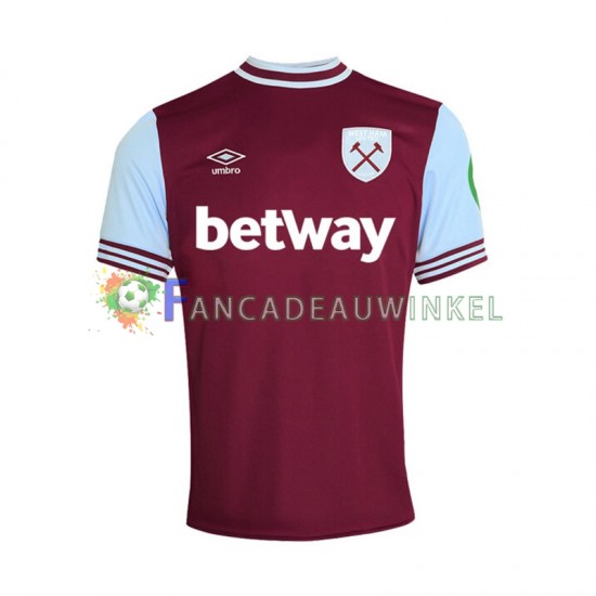 West Ham United Wedstrijdshirt met Korting Thuis Heren 2024-25 Korte Mouw