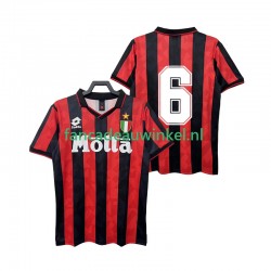 AC Milan Wedstrijdshirt met Korting 6 1993 Retro Thuis Heren 1994 Korte Mouw