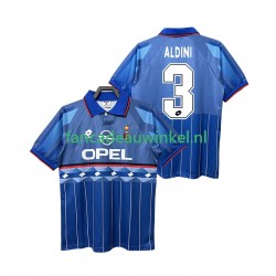 AC Milan Wedstrijdshirt met Korting ALDINI 3 1995 1996 Retro Uit Heren Korte Mouw