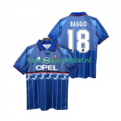 AC Milan Wedstrijdshirt met Korting BAGGIO 18 1995 1996 Retro Uit Heren Korte Mouw