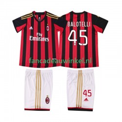 AC Milan Wedstrijdshirt met Korting BALOTELL 45 2013 2014 Retro Thuis Kind Korte Mouw