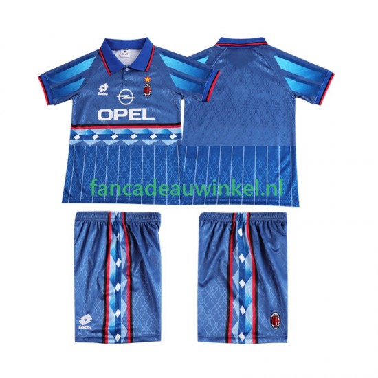 AC Milan Wedstrijdshirt met Korting 1995 1996 Retro Uit Kind Korte Mouw