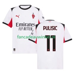 AC Milan Wedstrijdshirt met Korting Christian Pulisic 11 Uit Heren 2025-26 Korte Mouw