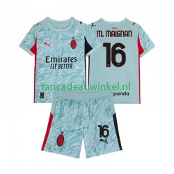AC Milan Wedstrijdshirt met Korting Mike Maignan 16 Keepersshirt Thuis Kind 2025-26 Korte Mouw