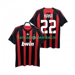 AC Milan Wedstrijdshirt met Korting KAKA 22 2009 Retro Thuis Heren 2008 Korte Mouw