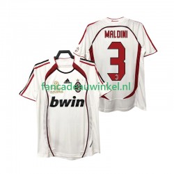 AC Milan Wedstrijdshirt met Korting MALDINI 3 2007 Retro Uit Heren 2006 Korte Mouw