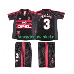 AC Milan Wedstrijdshirt met Korting MALDINI 3 Retro 3rd Kind 1998 1999 Korte Mouw