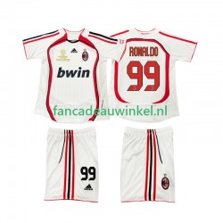 AC Milan Wedstrijdshirt met Korting RONALDO 9 2007 Retro Uit Kind 2006 Korte Mouw