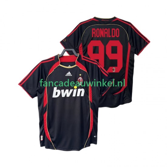 AC Milan Wedstrijdshirt met Korting RONALDO 99 2007 Retro 3rd Heren 2006 Korte Mouw