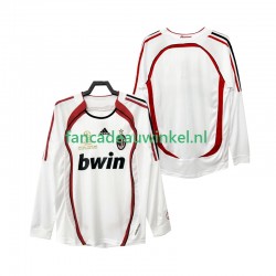 AC Milan Wedstrijdshirt met Korting 2007 Retro Uit Heren 2006 Lange Mouw