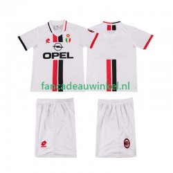 AC Milan Wedstrijdshirt met Korting 1996 1997 Retro Uit Kind Korte Mouw