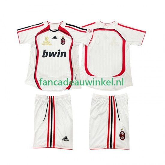 AC Milan Wedstrijdshirt met Korting 2007 Retro Uit Kind 2006 Korte Mouw