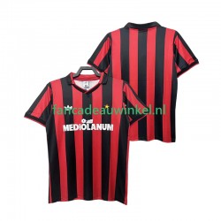 AC Milan Wedstrijdshirt met Korting 1990 1991 Retro Thuis Heren Korte Mouw