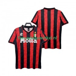 AC Milan Wedstrijdshirt met Korting 1993 Retro Thuis Heren 1994 Korte Mouw