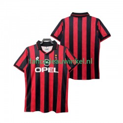 AC Milan Wedstrijdshirt met Korting 1995 1996 Retro Thuis Heren Korte Mouw