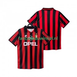 AC Milan Wedstrijdshirt met Korting 1996 1997 Retro Thuis Heren Korte Mouw