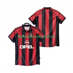 AC Milan Wedstrijdshirt met Korting Retro Thuis Heren 1998 1999 Korte Mouw