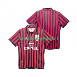 AC Milan Wedstrijdshirt met Korting 2000 Retro Thuis Heren 1999 Korte Mouw